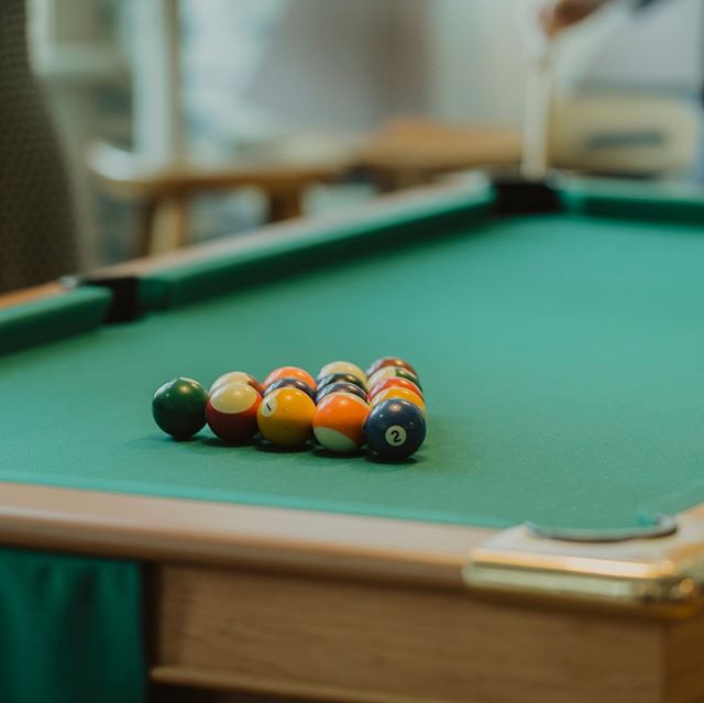 Pool tables set and we're ready for after work drinks