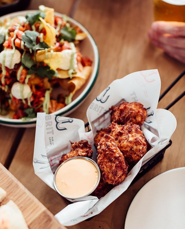 A match made in heaven  Chicken nachos and cauliflower bites